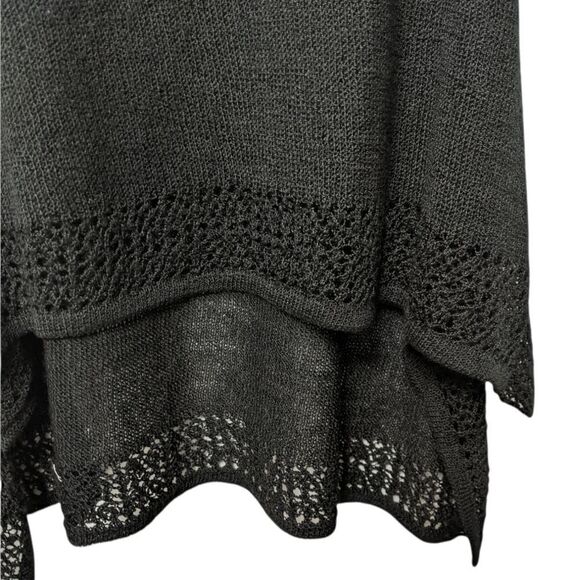 CATY LESCA Lagenlook Boho Crochet Tunic Top S - Picture 5 of 11